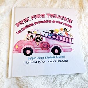 Pink Fire Trucks (English and Spanish Edition)